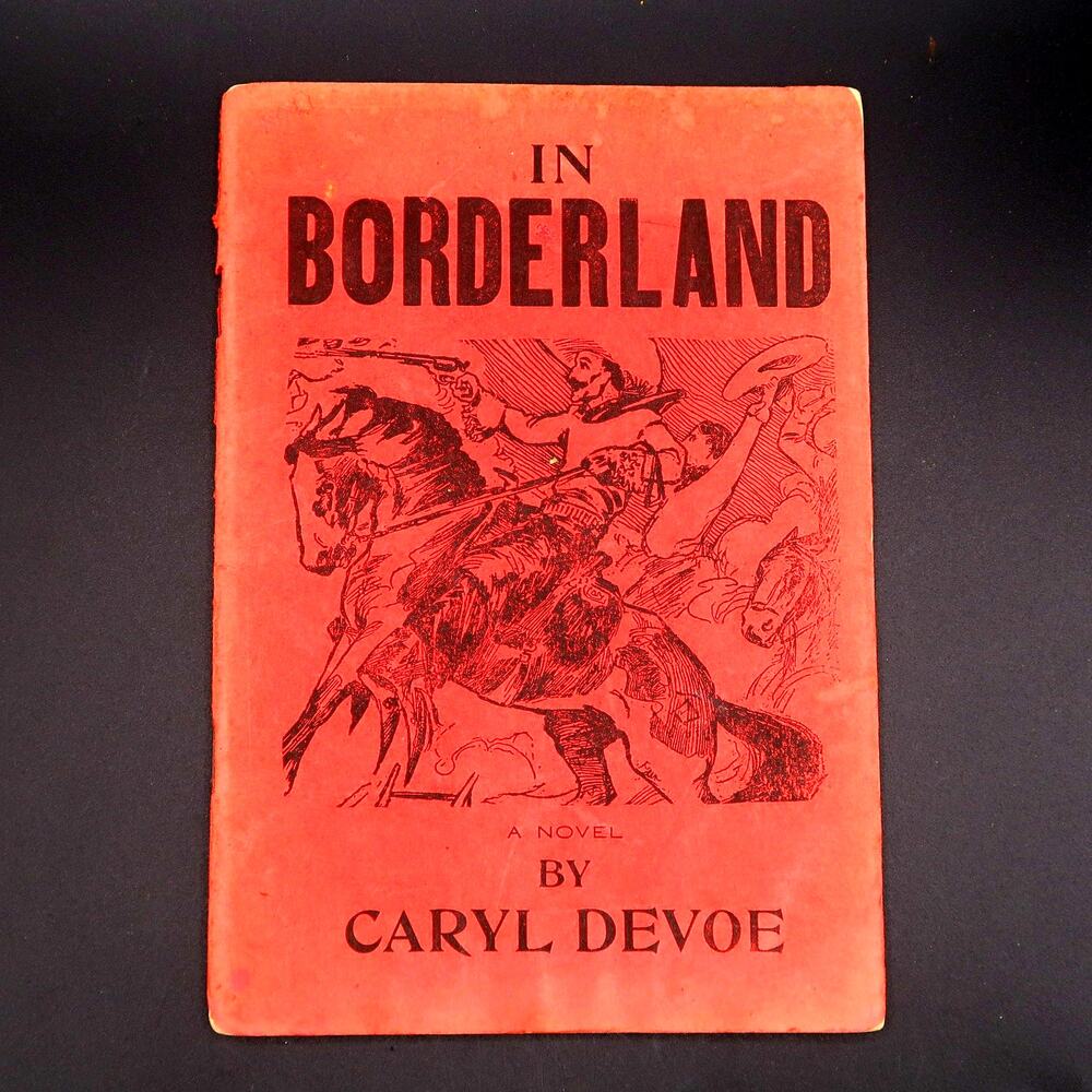 In Borderland A Novel by Caryl Devoe Staplebound Softcover Vintage Rare